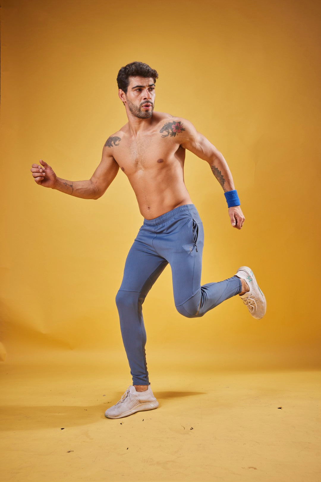 Men Solid Slim Fit Trackpants at Wholesale Price J 604 | 8 Pcs Box