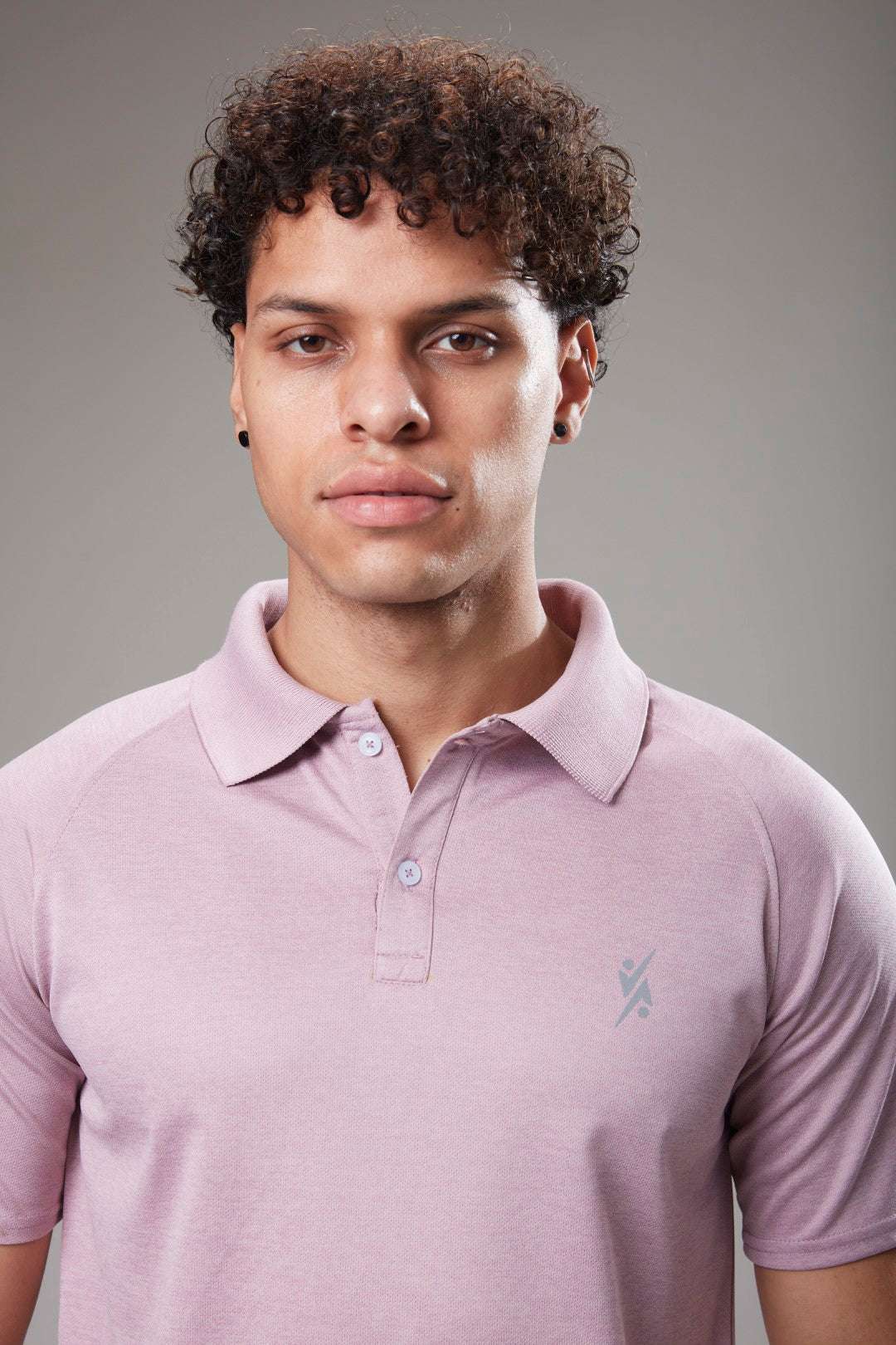 Men Solid Slim Fit Polo Neck T-shirt at Wholesale Price QR 41 | 8 Pcs Box