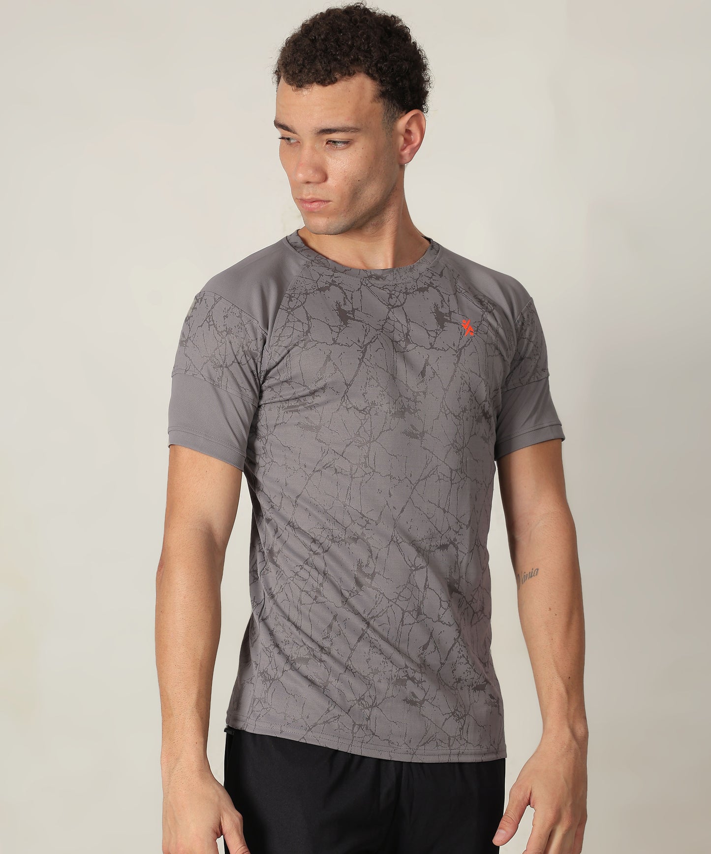 J-153 Men's Crew Neck AOP Slim Fit Half Sleeve T-Shirt | 6 Pcs Packing