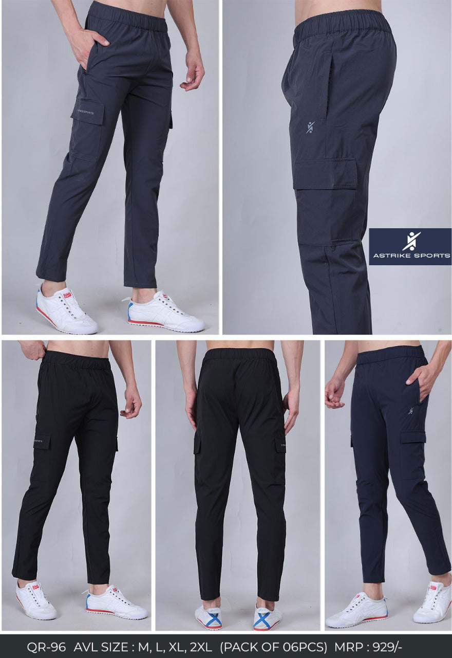 Men Regular Fit Sports Track pant at Wholesale Price QR-96 | 6 Pcs Box