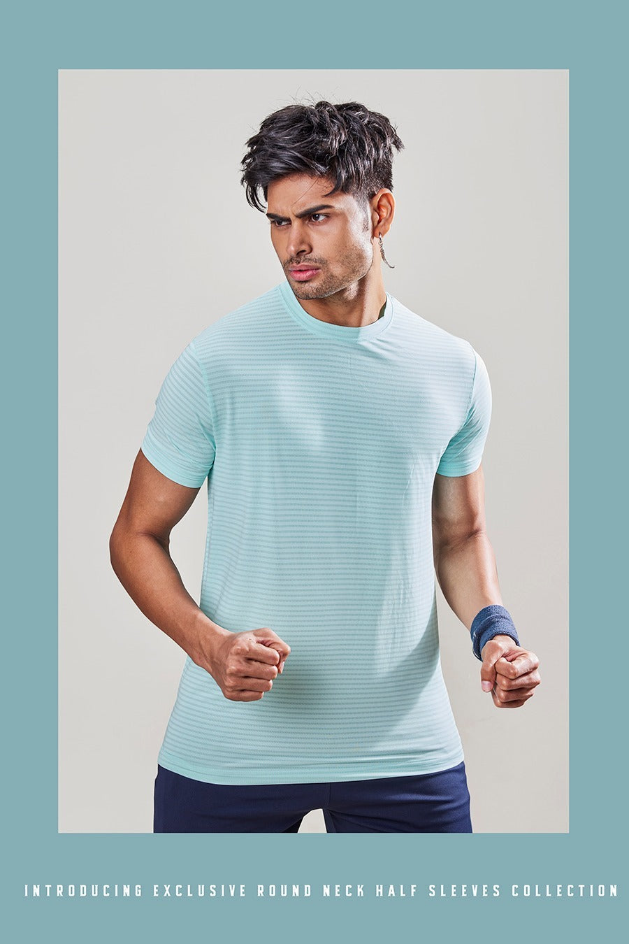 ASTRIKE SPORTS Crew Neck T-shirt at Wholesale Price J-76 | 8 Pcs Packing