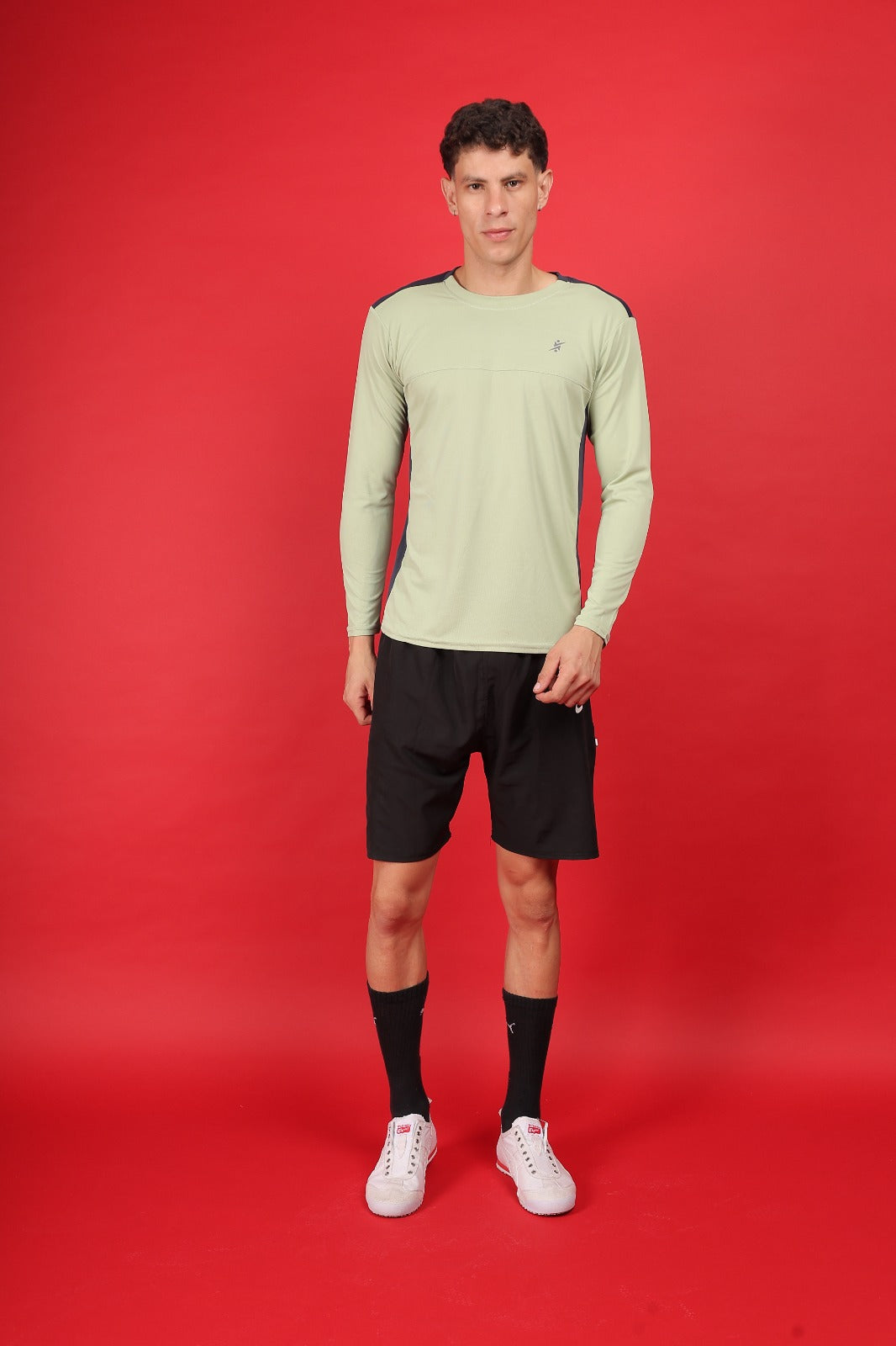 ASTRIKE SPORTS dot knit Crew Neck T-shirt at Wholesale Price J-725 | 8 Pcs Packing