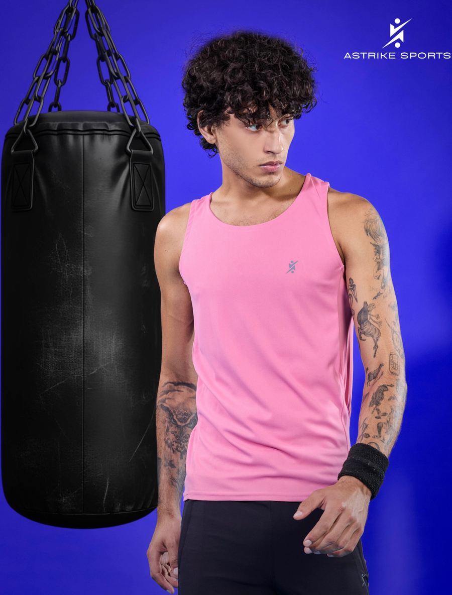 Men Slim Fit Crew Neck Innerwear Vest at Wholesale Price J 127 Dot | 8 Pcs Box