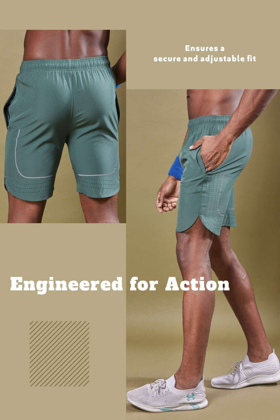 Men Solid Slim Fit Short Tighty Pant at Wholesale Price J 84 | 6 Pcs Box