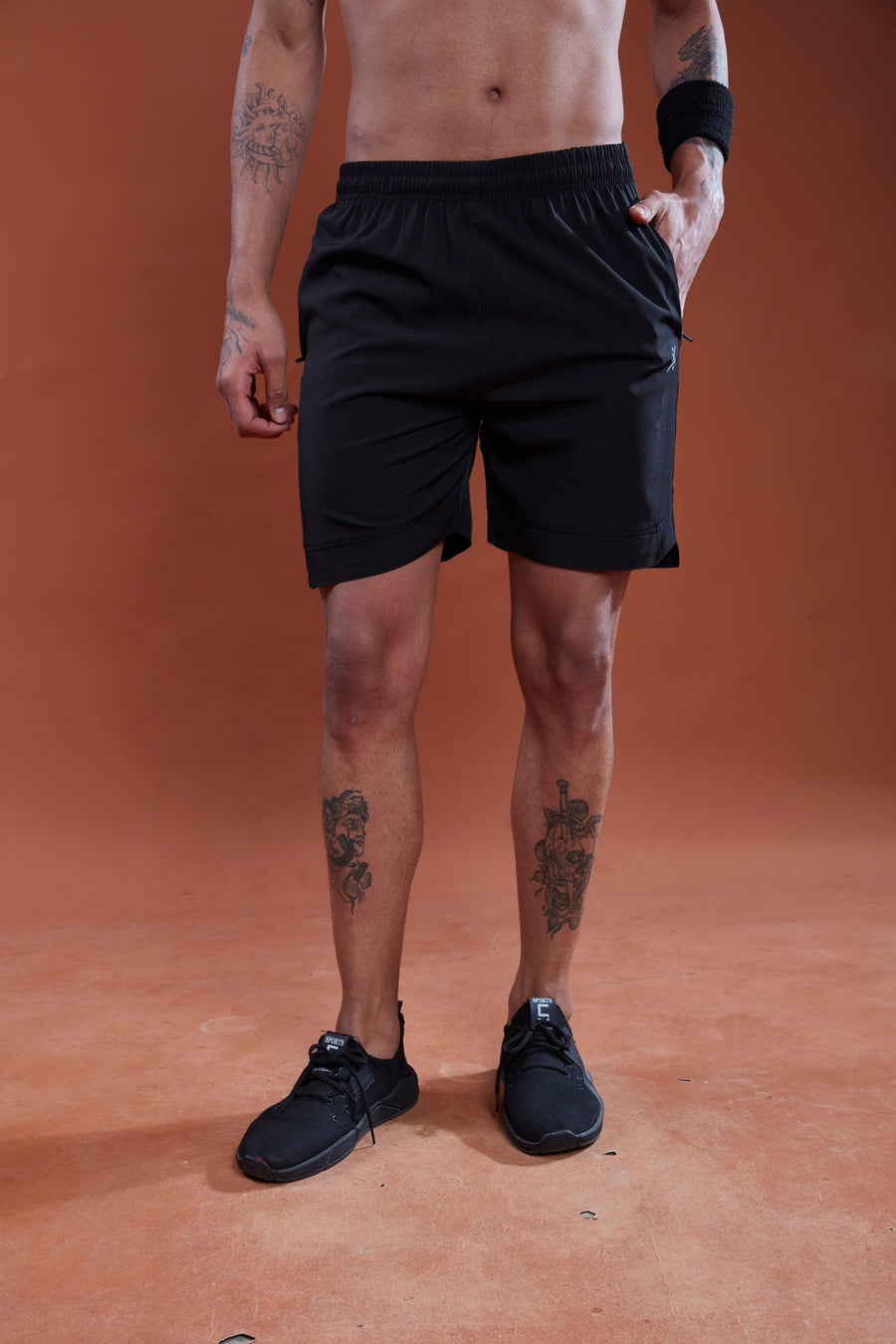 Men Solid Slim Fit Short Tighty Pant at Wholesale Price J 79 Special Black | 4 Pcs Box