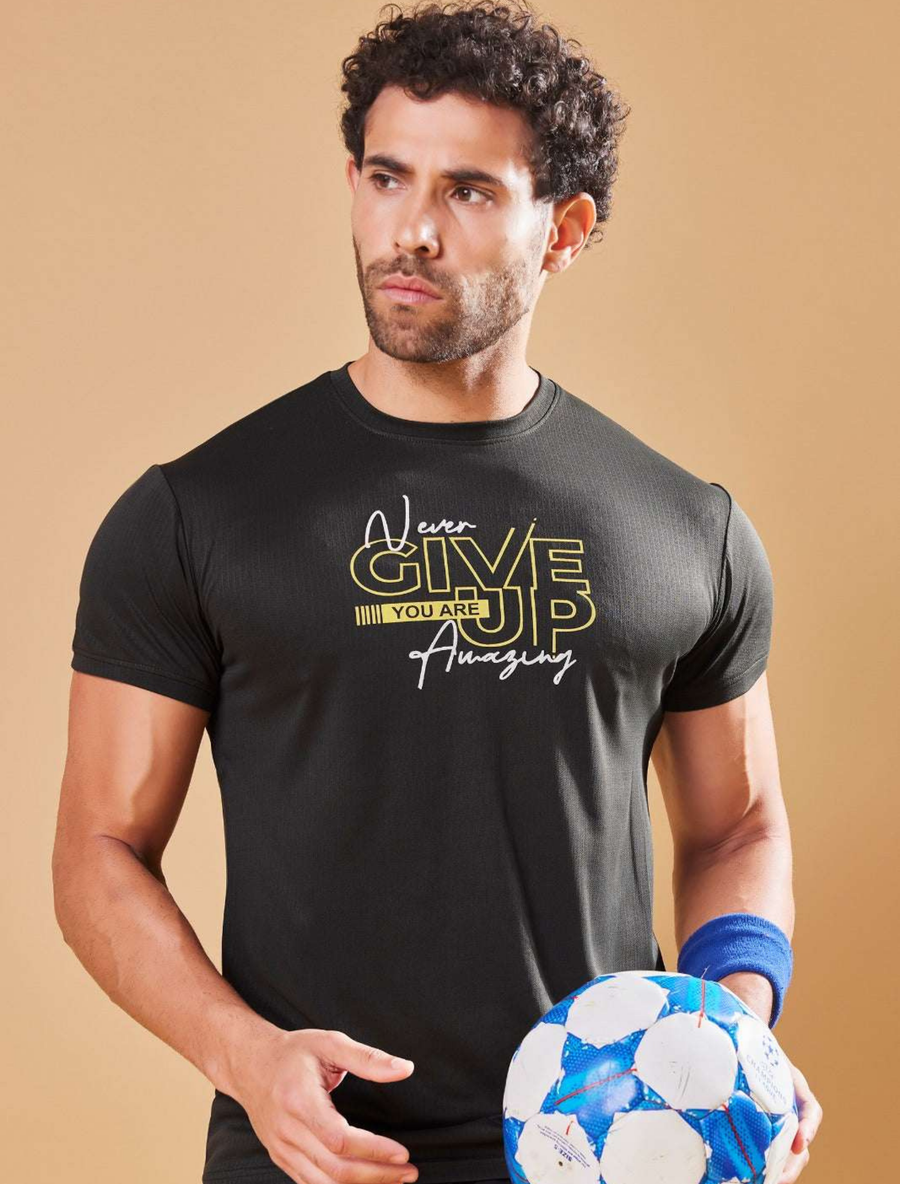 Men Solid Slim Fit Crew Neck T-shirt at Wholesale Price J 22 | 6 Pcs Box