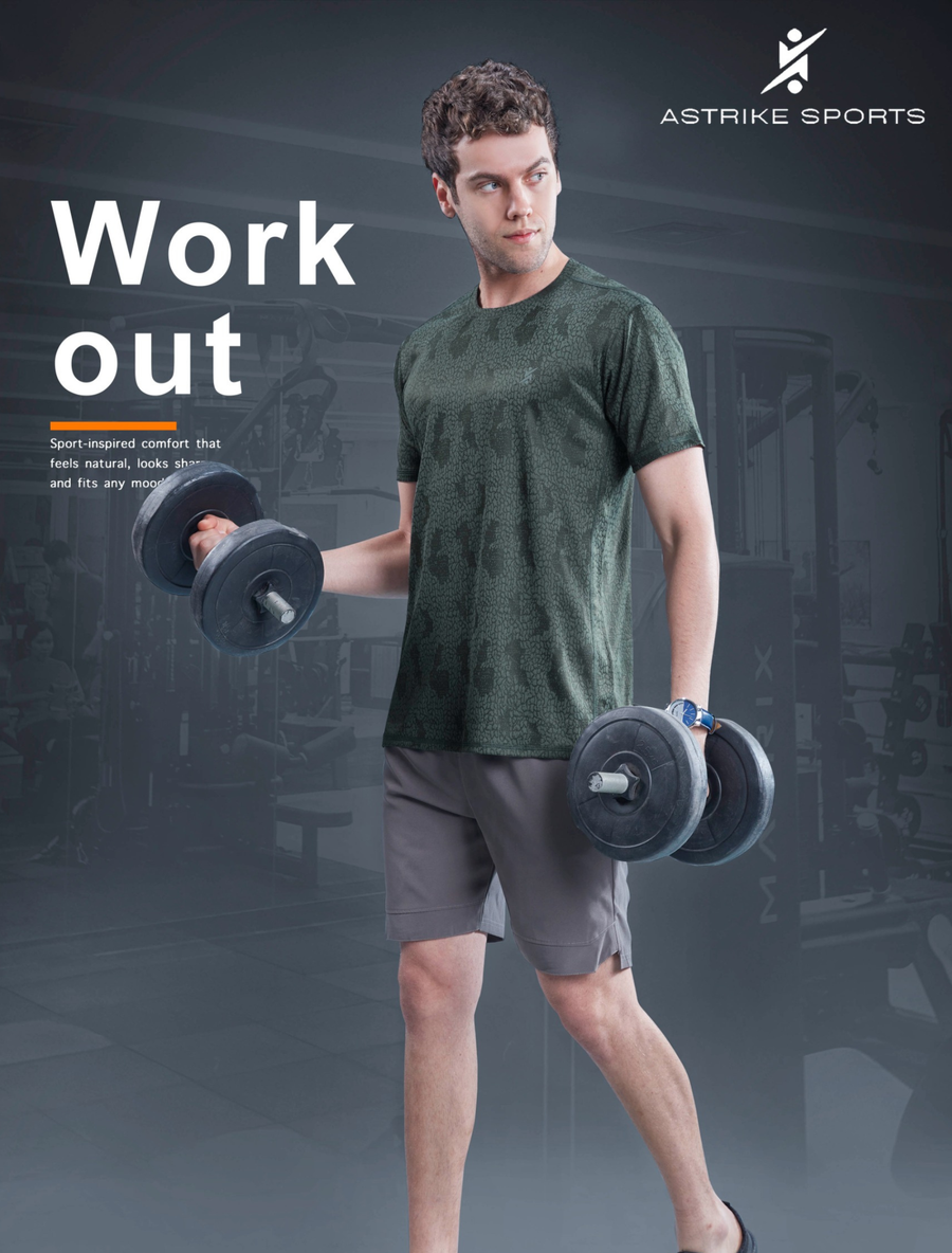 ASTRIKE SPORTS Crew Neck T-shirt at Wholesale Price QR 60 New | 6 Pcs Packing