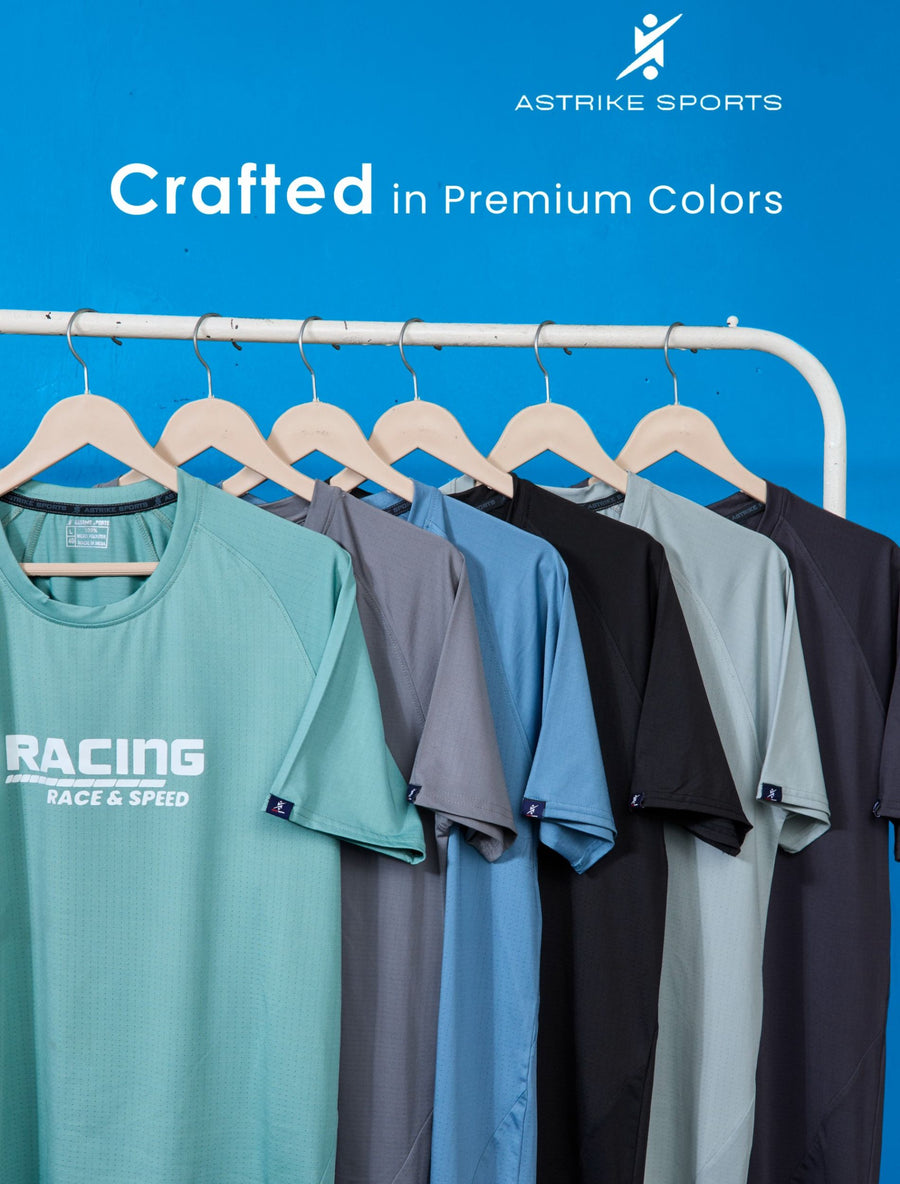 Men Solid Slim Fit Round Neck T-shirt at Wholesale Price J-139 | 6 Pcs Packing