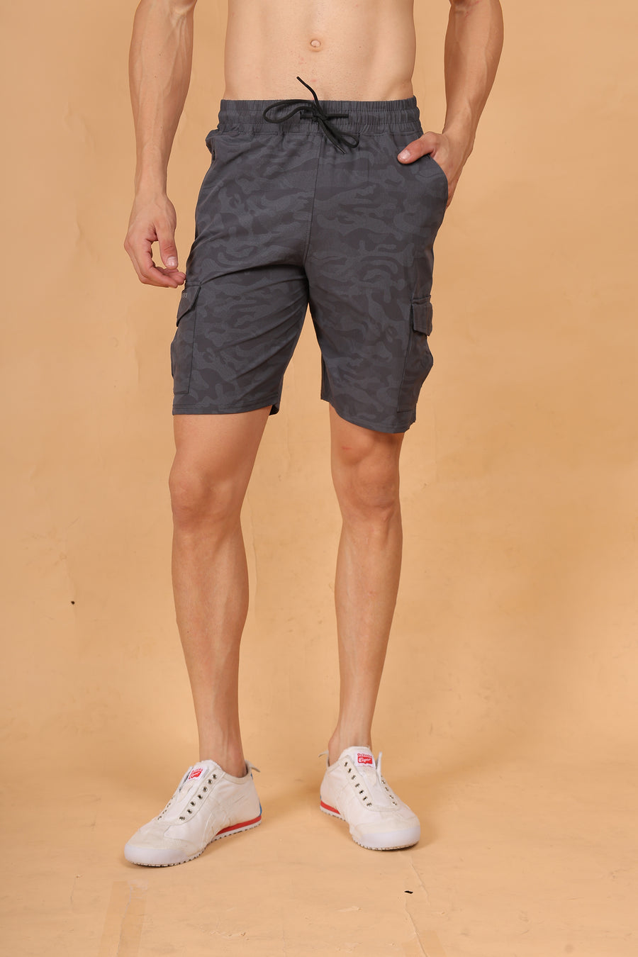 Men's Regular Fit Shorts at Wholesale Price QR-85AOP | 6 pcs packing