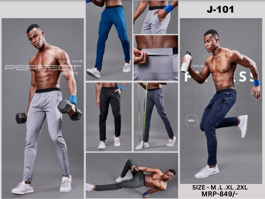 Men Regular Fit Sports Track pant at Wholesale Price J-101 | 6 Pcs Box