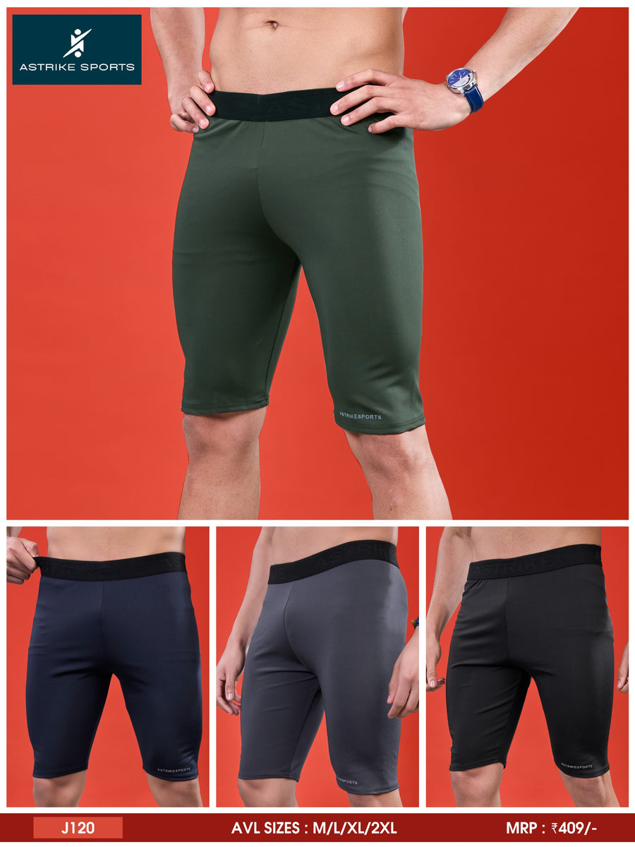 Men Solid Slim Fit Short Tighty Pant at Wholesale Price J 120 | 6 Pcs Box