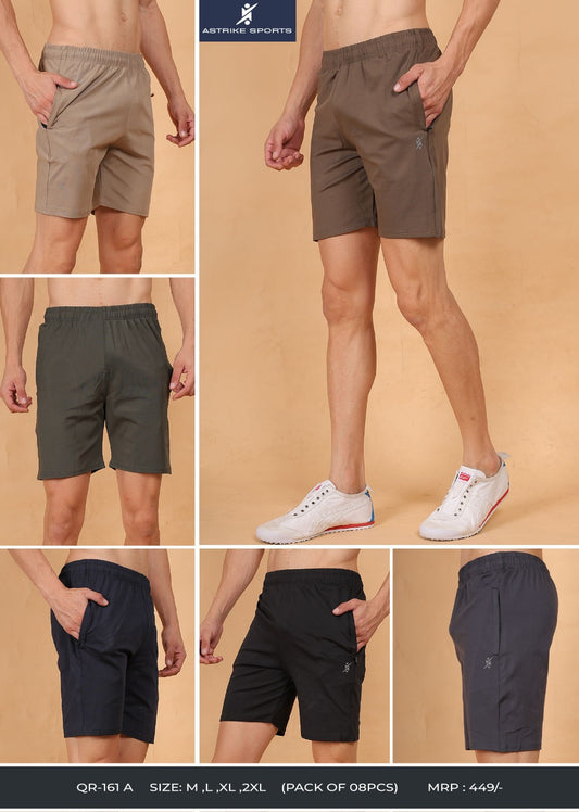Men's Regular Fit Shorts at Wholesale Price QR-161A  | 6 pcs packing