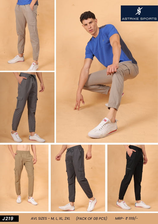 Men Regular Fit Sports Track pant at Wholesale Price J-219 | 6 Pcs Box