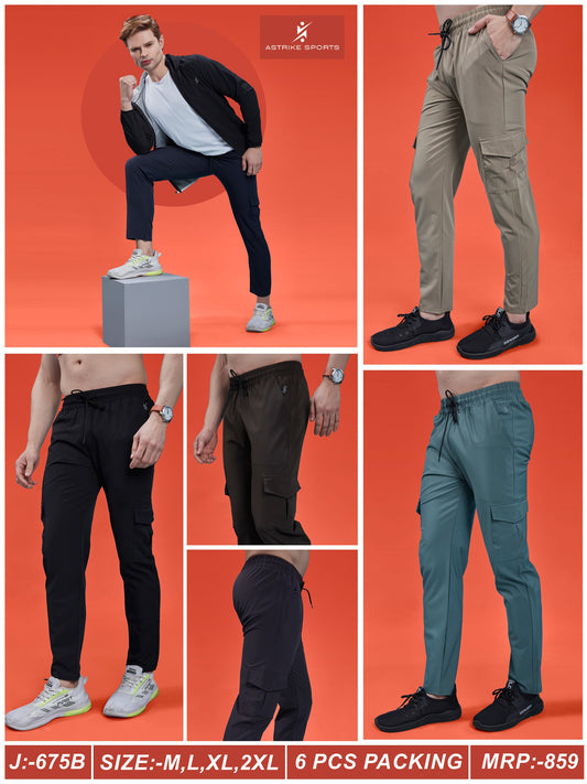Men Assorted Imported Ultra Trackpant J-675 B | Mix Size & Color Box