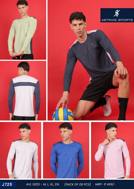 Men Assorted Dot Knit T-Shirt J-725 | Mix Size & Color Box