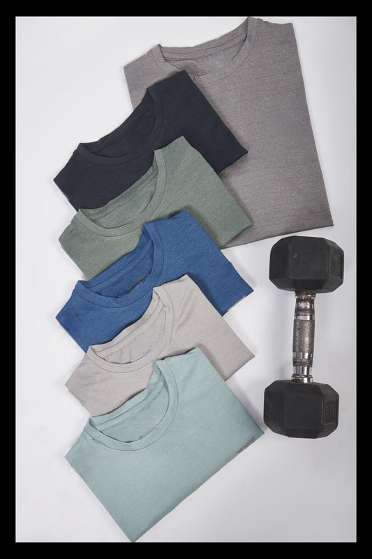 ASTRIKE SPORTS Crew Neck T-shirt at Wholesale Price J-78  | 6 Pcs Packing