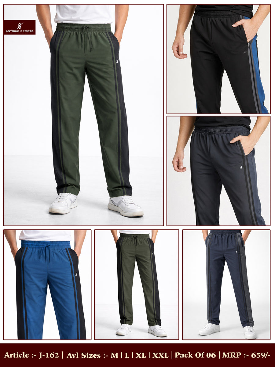Men Regular Fit NS Sports Track pant at Wholesale Price J-162 | 6 Pcs Box