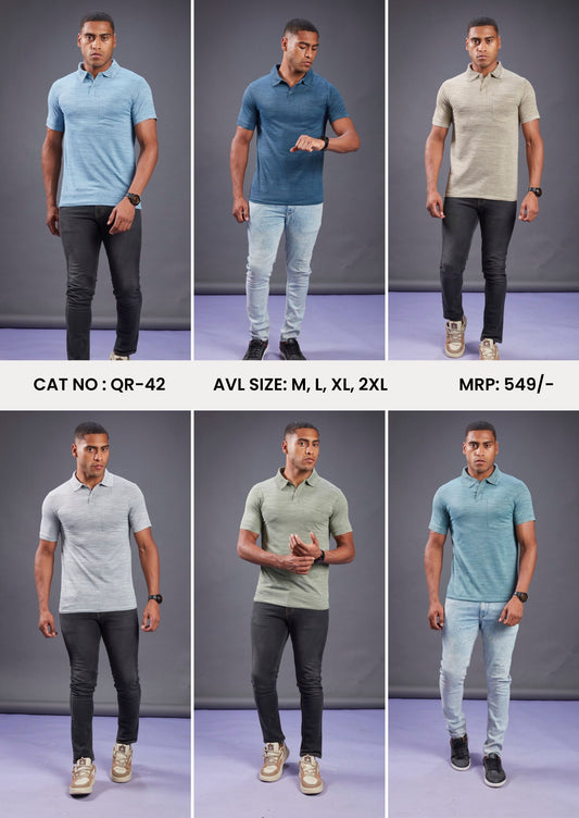 ASTRIKE SPORTS POLO T-shirt at Wholesale Price QR 42 | 6 Pcs Packing