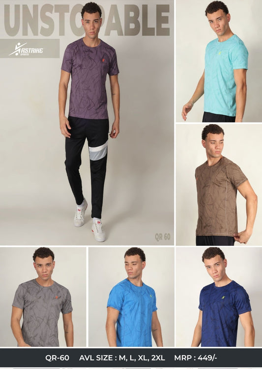 Men Assorted Milanch T Shirt QR-60 | Mix Size & Color Box