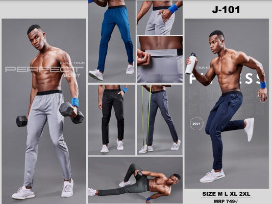 Men Regular Fit Sports Track pant at Wholesale Price J-101 | 6 Pcs Box