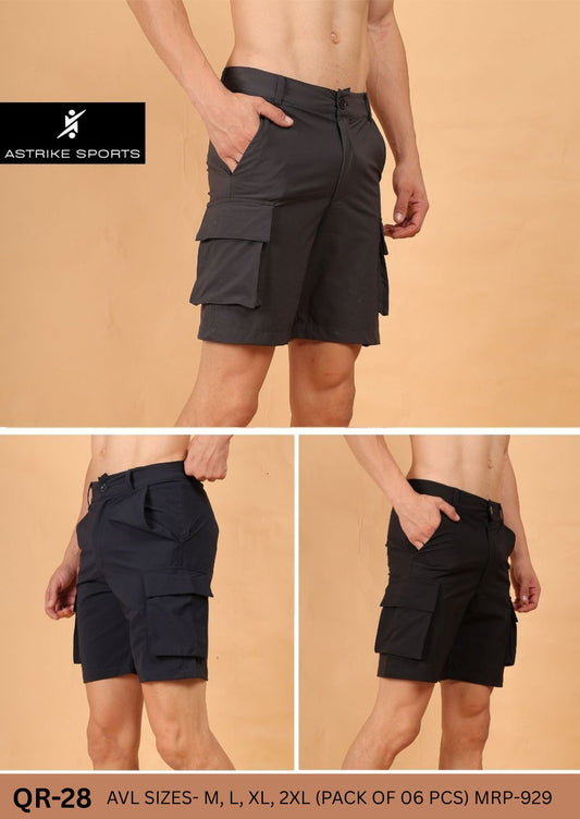 Men's Regular Fit Shorts at Wholesale Price QR-28 | 6 pcs packing