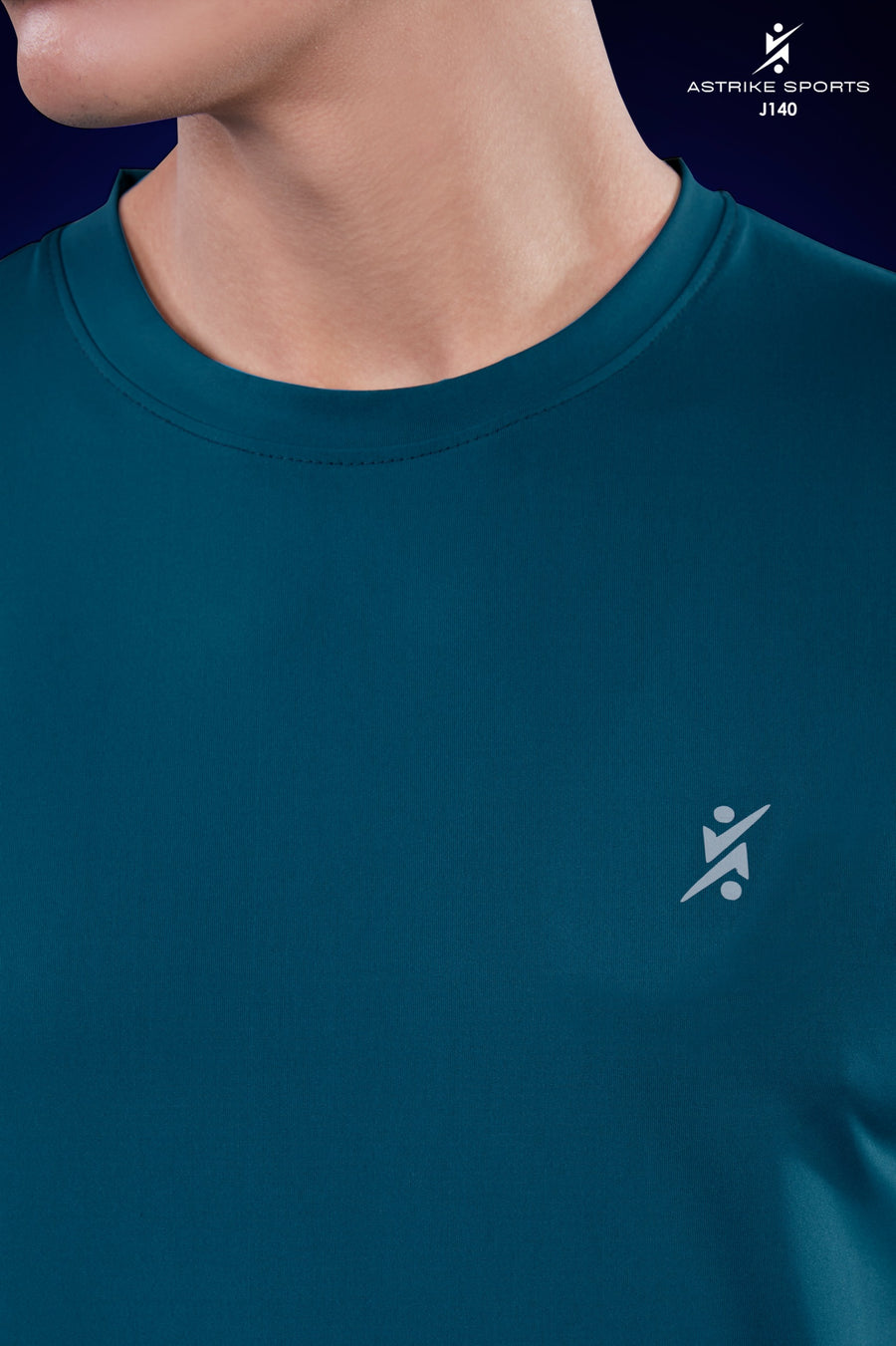 Men Solid Slim Fit Round Neck T-shirt at Wholesale Price J-140| 6 Pcs Packing