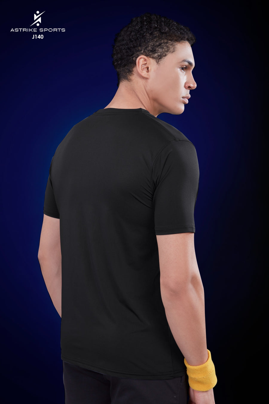 Men Solid Slim Fit Round Neck T-shirt at Wholesale Price J-140| 6 Pcs Packing
