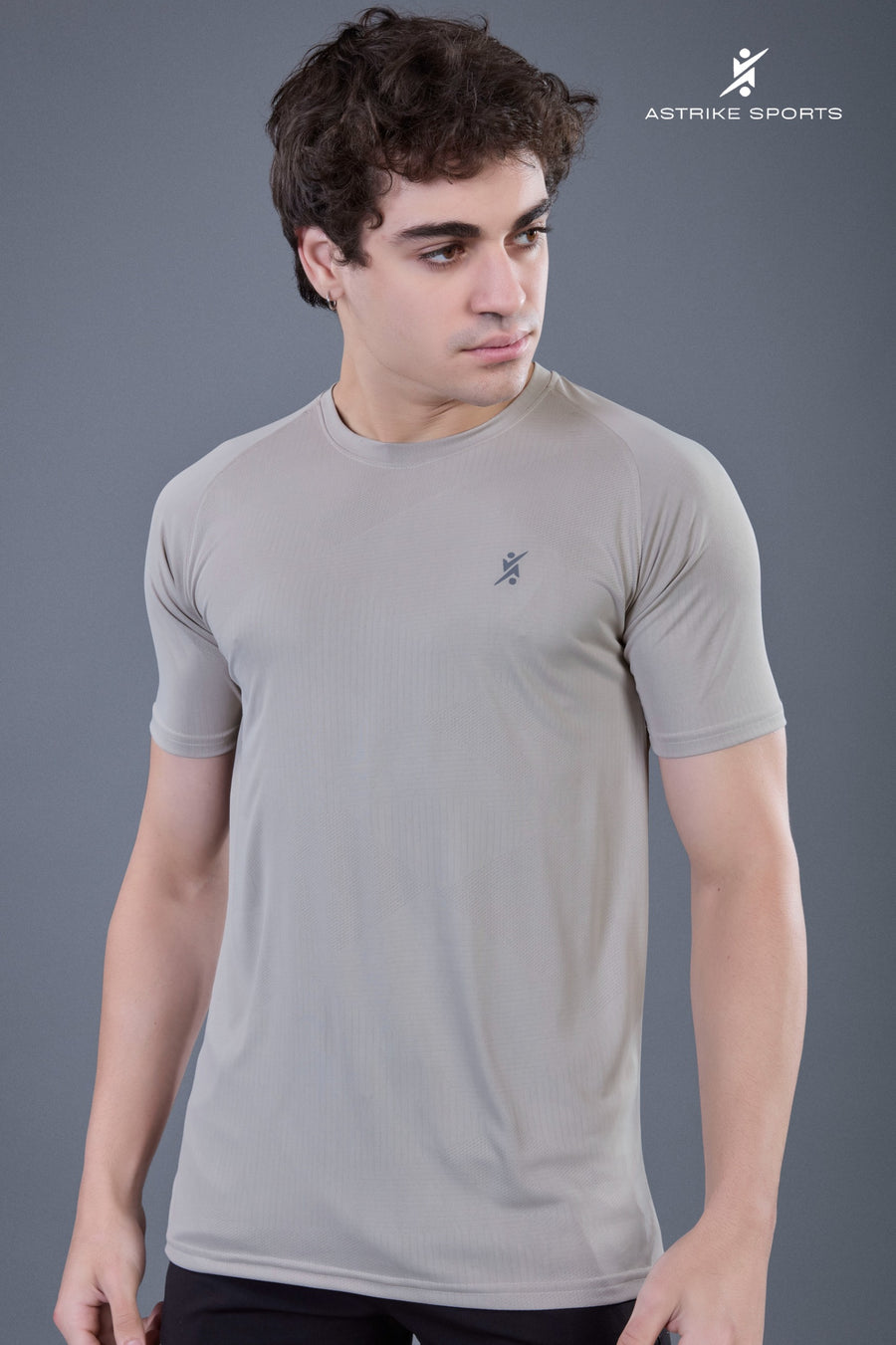 Men Solid Slim Fit Round Neck T-shirt at Wholesale Price J-141 | 6 Pcs Box
