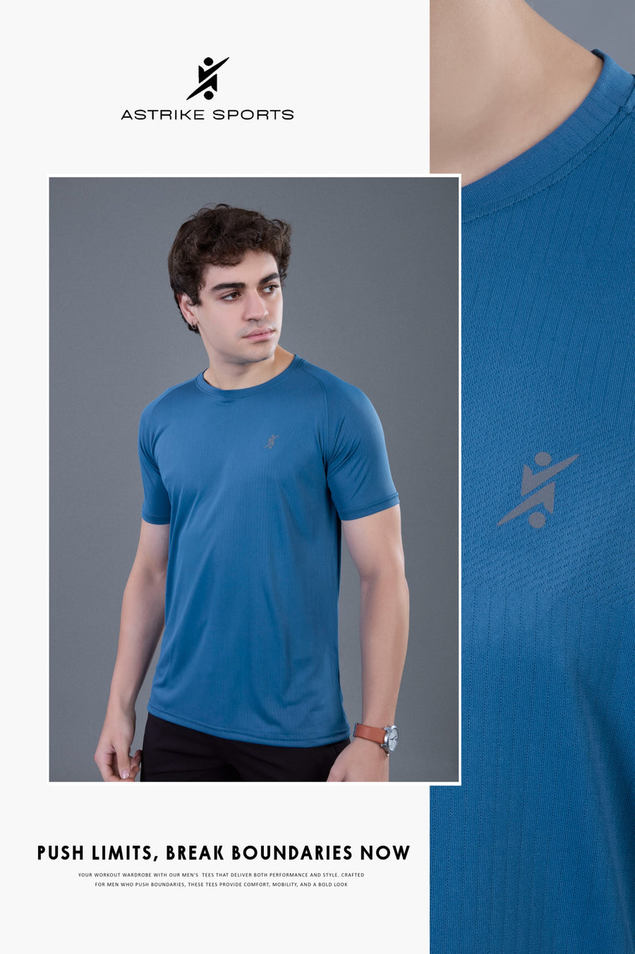 Men Solid Slim Fit Round Neck T-shirt at Wholesale Price J-141 | 6 Pcs Box