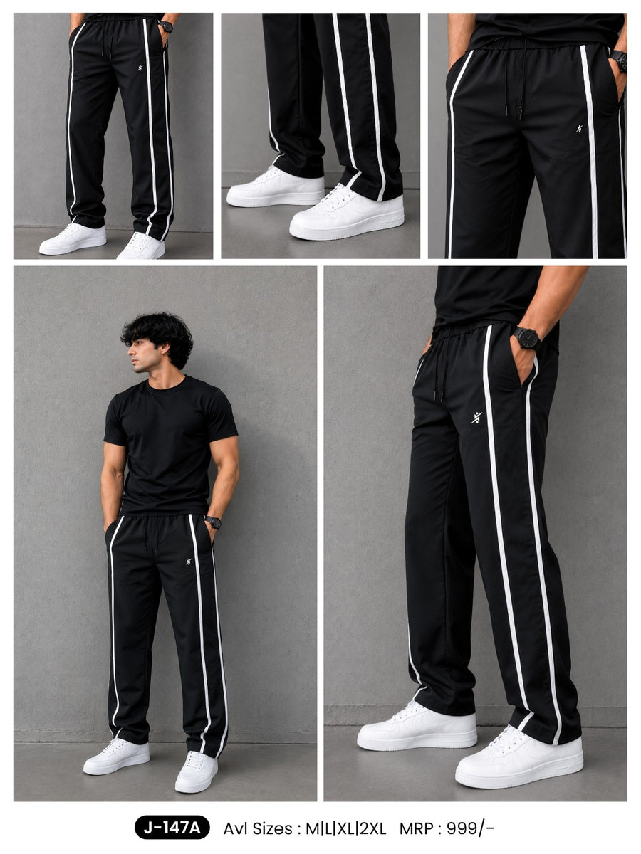 Men Baggy Fit Trackpant at Wholesale Price J-147A | 6 Pcs Box
