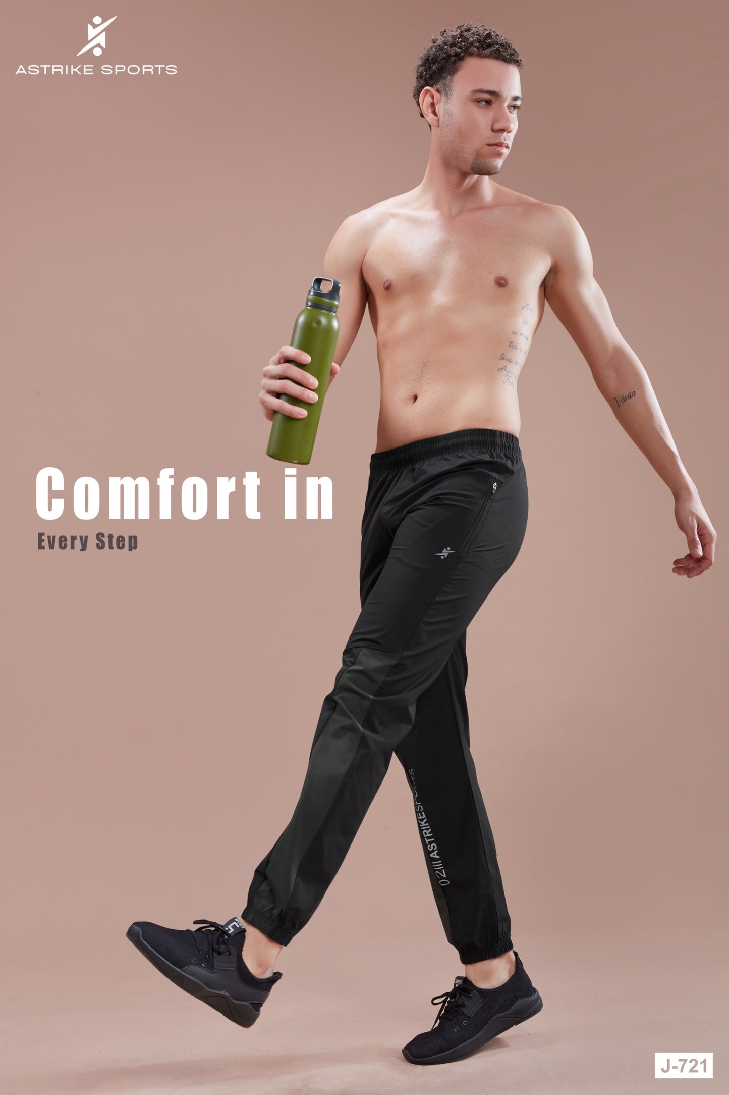 Men Solid Relax Fit Joggers at Wholesale Price J 721 | 6 Pcs Box