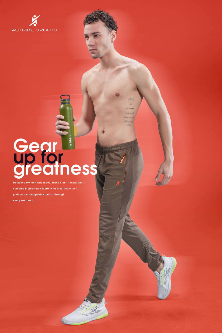 Men Solid Slim Fit Trackpants at Wholesale Price QR 25 | 8 Pcs Box