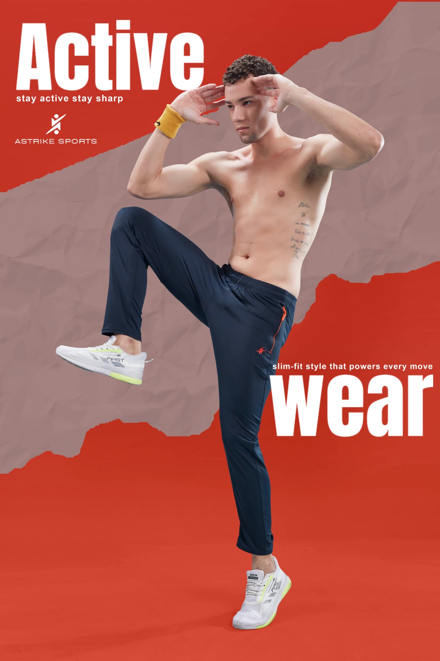 Men Solid Slim Fit Trackpants at Wholesale Price QR 25 | 8 Pcs Box