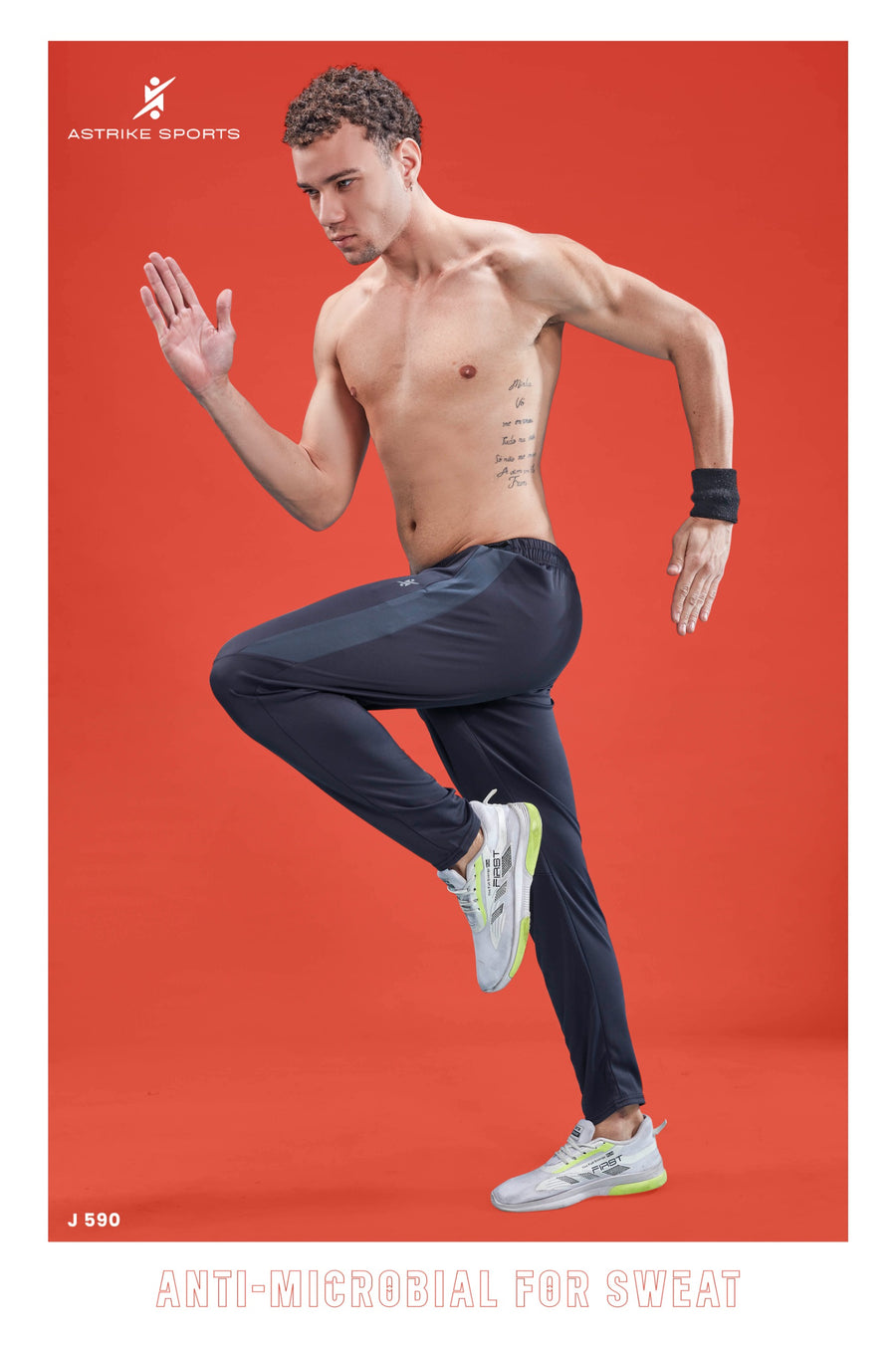 Men Solid Slim Fit Trackpants at Wholesale Price J 590 | 8 Pcs Box