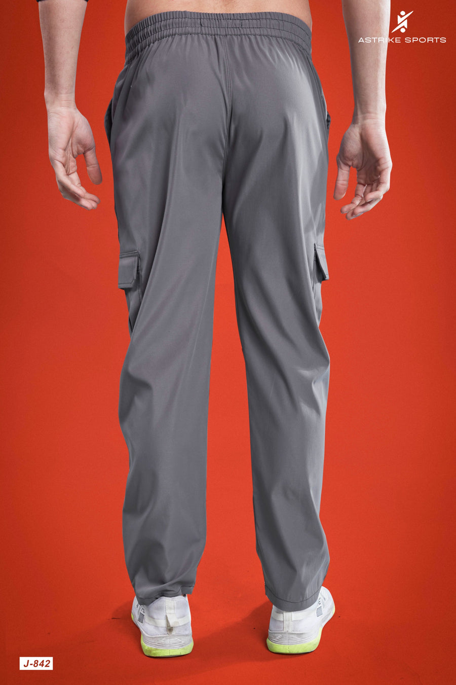 Men Mid-Rise Cargo Pants at wholesale J 842 | 8 Pcs Packing