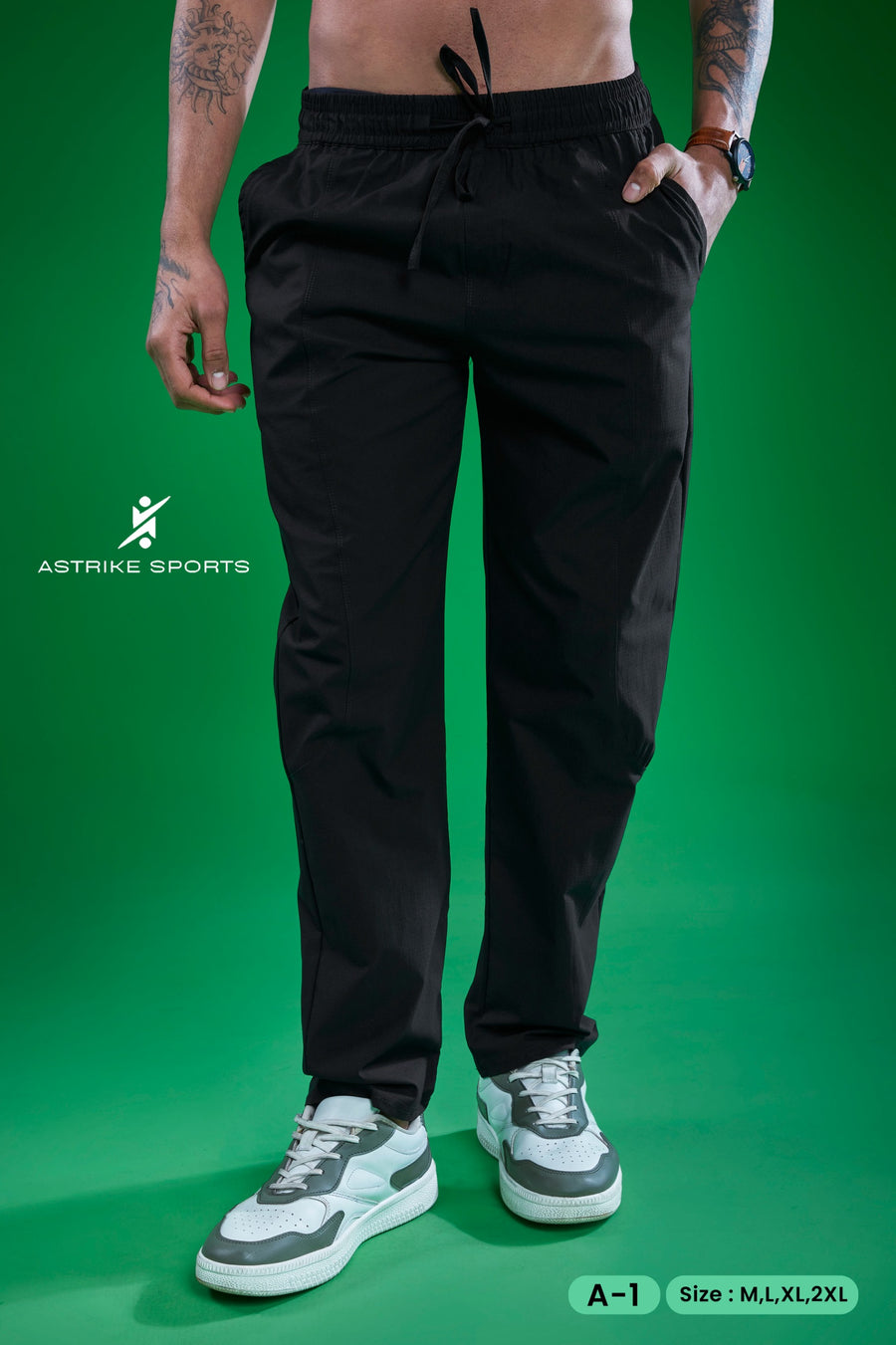Men Solid Relax Fit Sports Trackpants at Wholesale Price A-1 | 6 Pcs Box