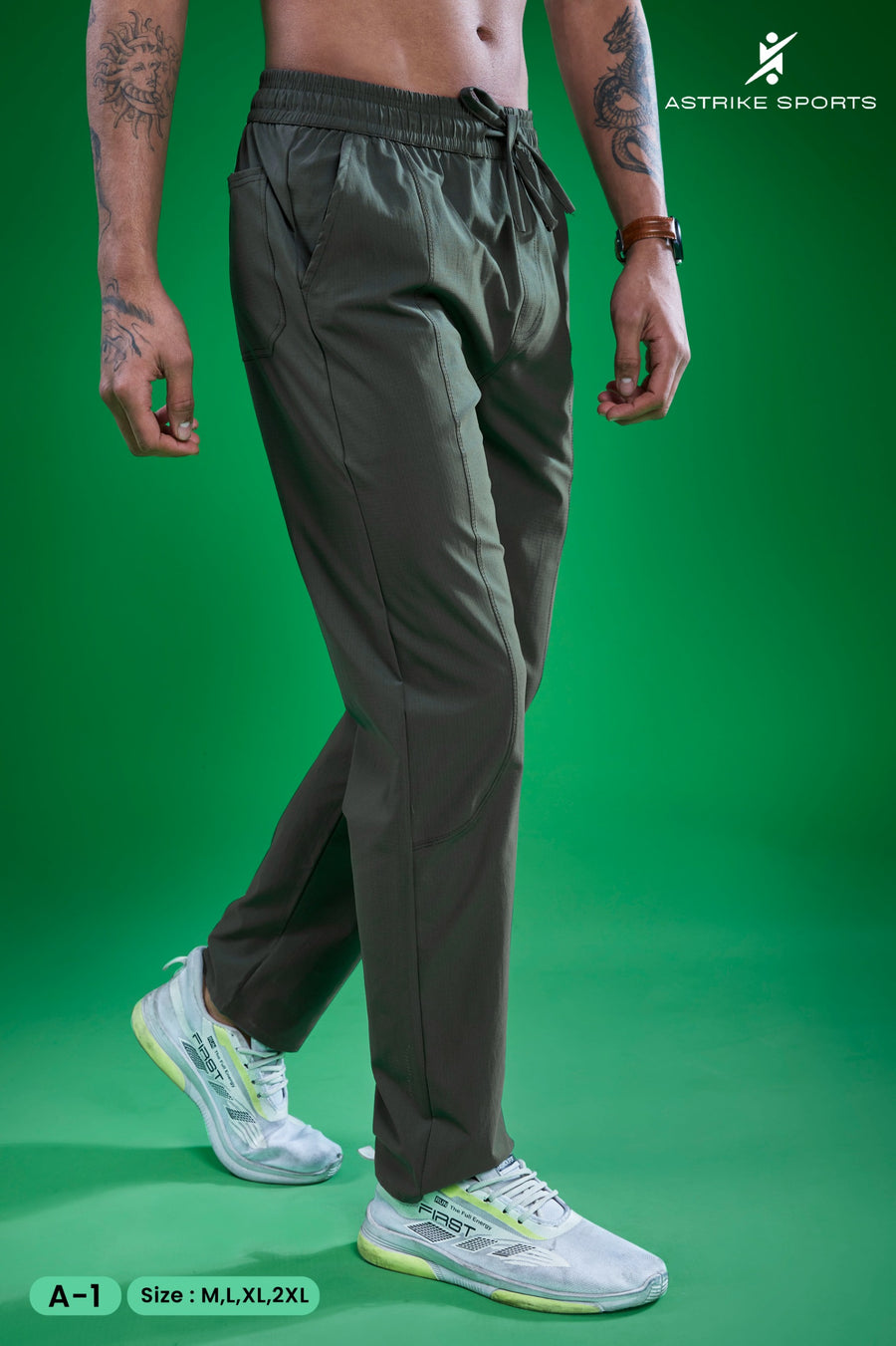 Men Solid Relax Fit Sports Trackpants at Wholesale Price A-1 | 6 Pcs Box