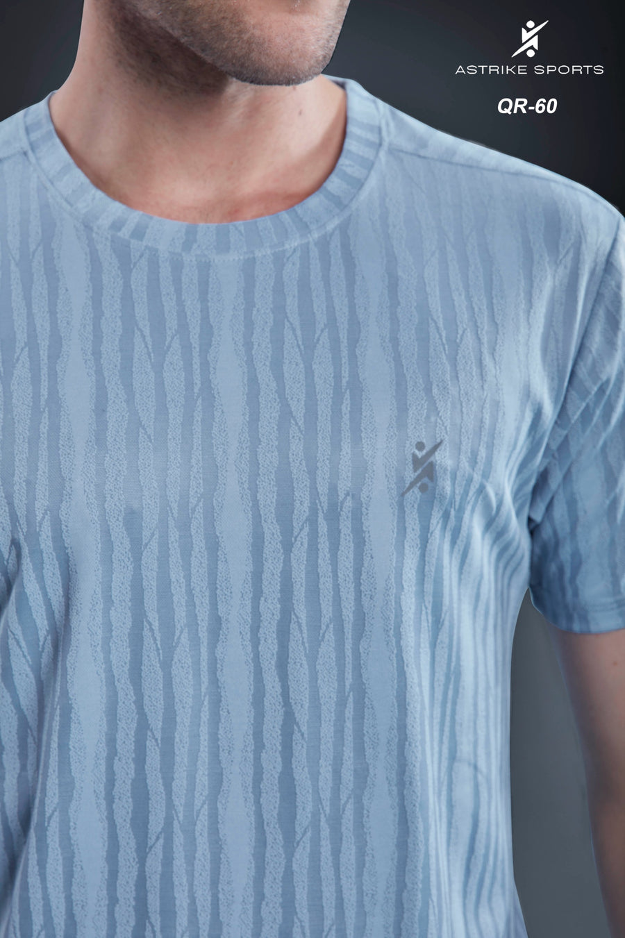 ASTRIKE SPORTS Crew Neck T-shirt at Wholesale Price QR 60 New | 6 Pcs Packing