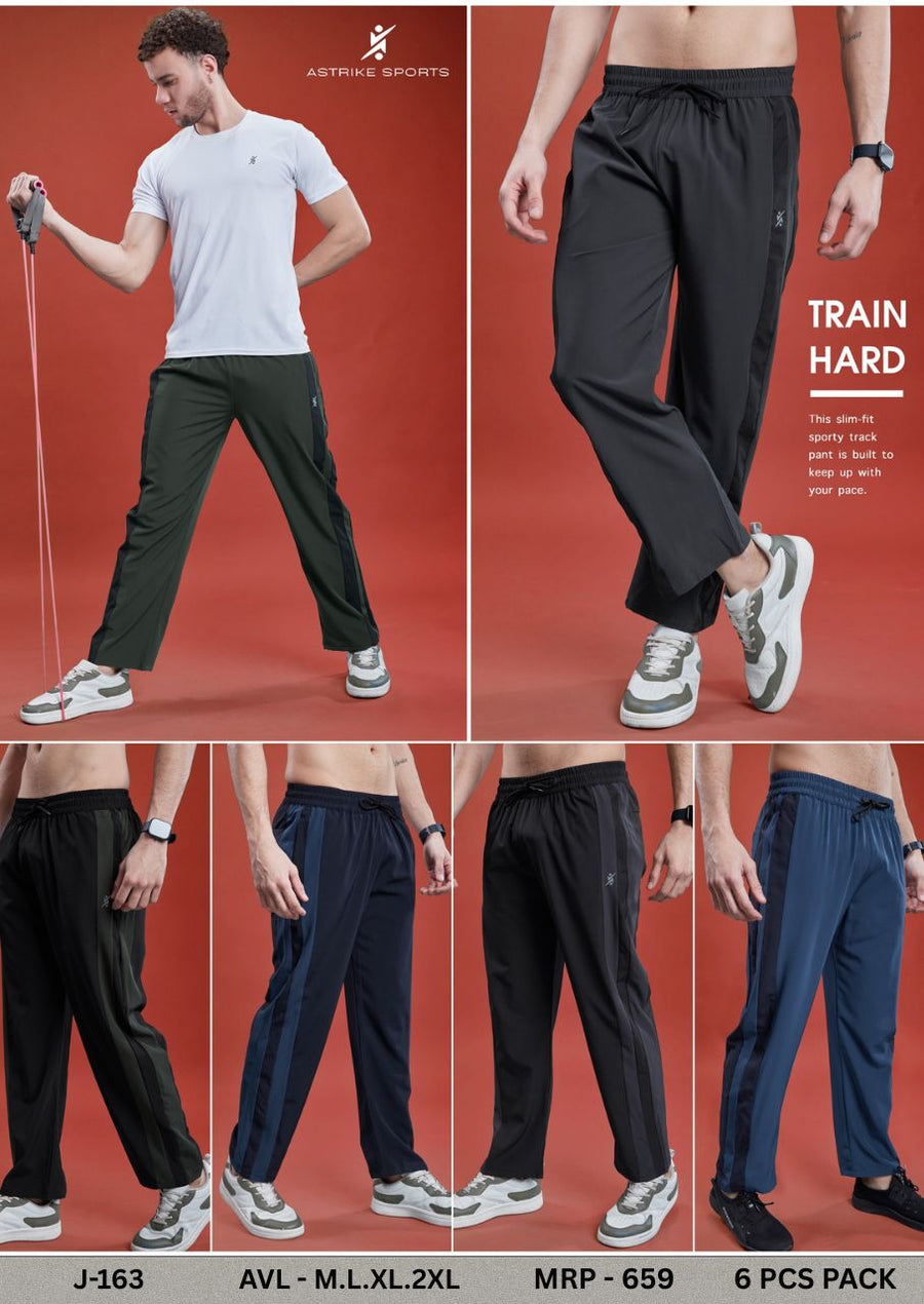 Men Regular Fit Sports Track pant at Wholesale Price J-163 New | 6 Pcs Box