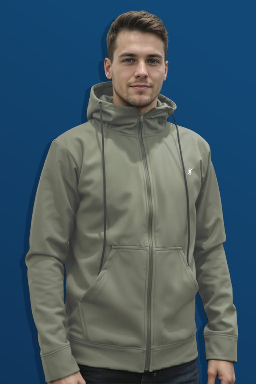 Men Solid Slim Fit Hoodie at Wholesale Price J-98 | 5 Pcs Box