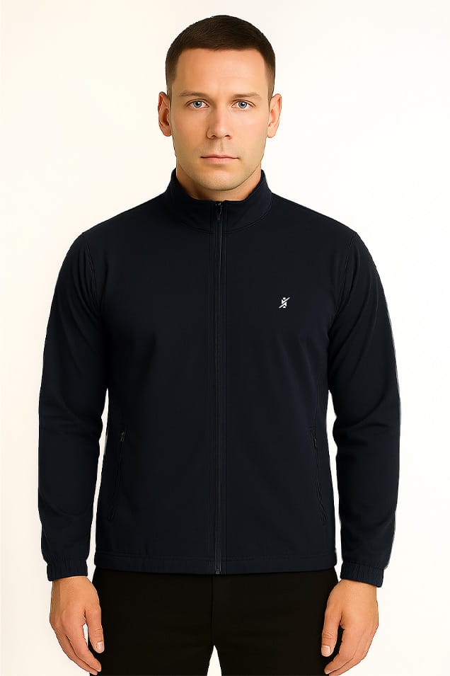 Men Solid Winter Jacket Full Sleevs at Wholesale Price J-90 | 6 Pcs Box