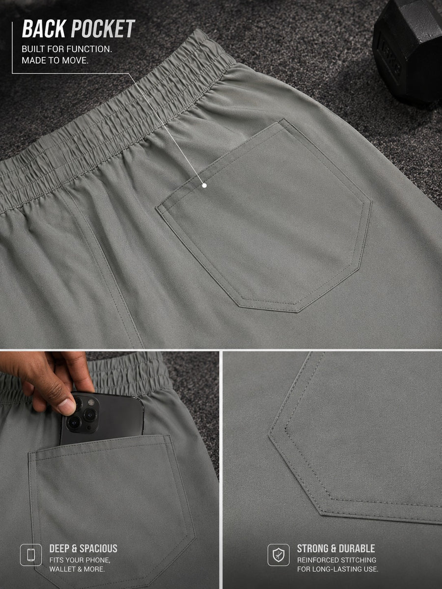 Men Solid Slim Fit Short Pant at Wholesale Price J -21 | 6 Pcs Box